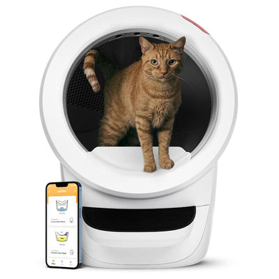 Automatic Litter-Robot 4, Self Cleaning Litter Box, White