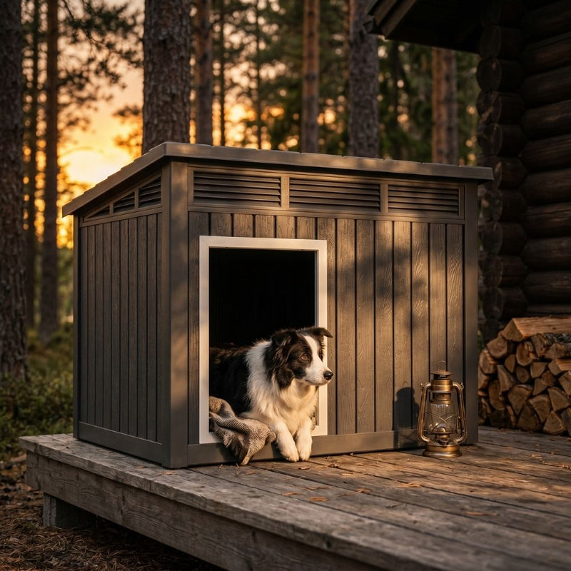 Leaning Roof Dog House