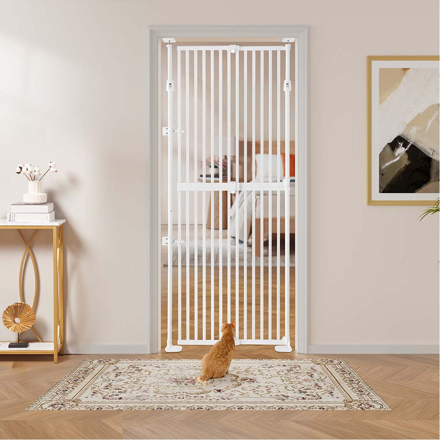 Extra Tall Retractable Pet Gate for Dogs & Cats