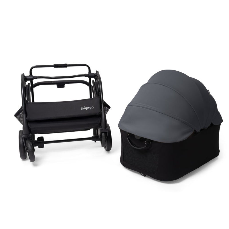 Ibiyaya HUE-GO Detachable Pet Stroller & Capsule, Stone Grey