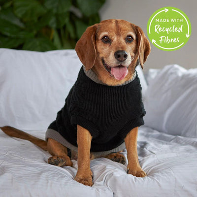 Black Knitted Dog Jumper