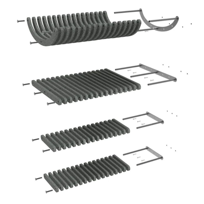 Cat Climber Set of 4 Shelves, Charcoal