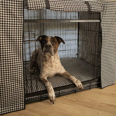 Premium Dog Crate Cover, Houndstooth