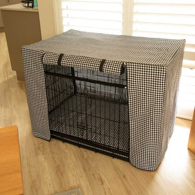 Premium Dog Crate Cover, Houndstooth