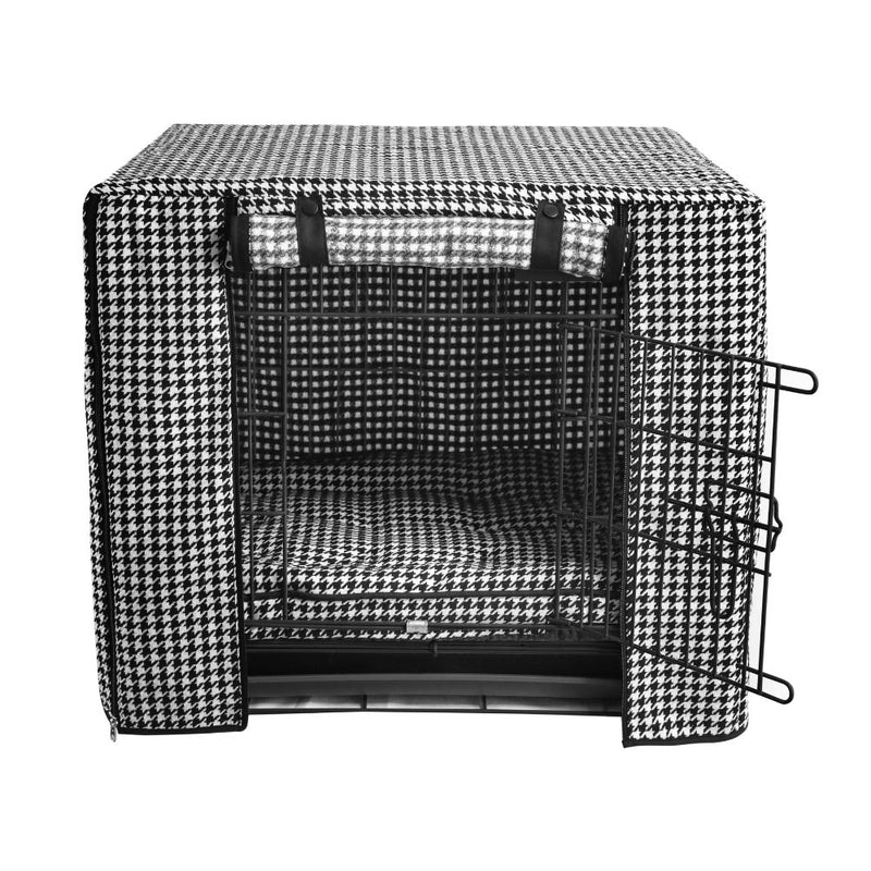 Premium Dog Crate Cover, Houndstooth Modern Pets