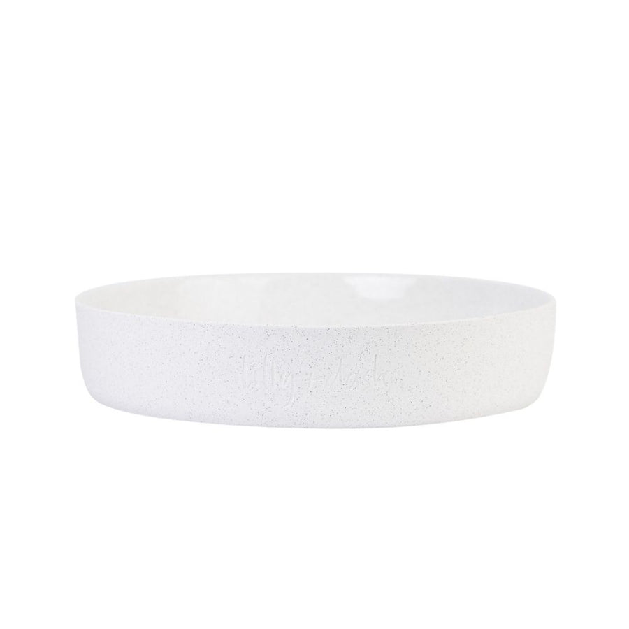 Extra Large Outdoor Dog Water Bowl, Milk Speckle