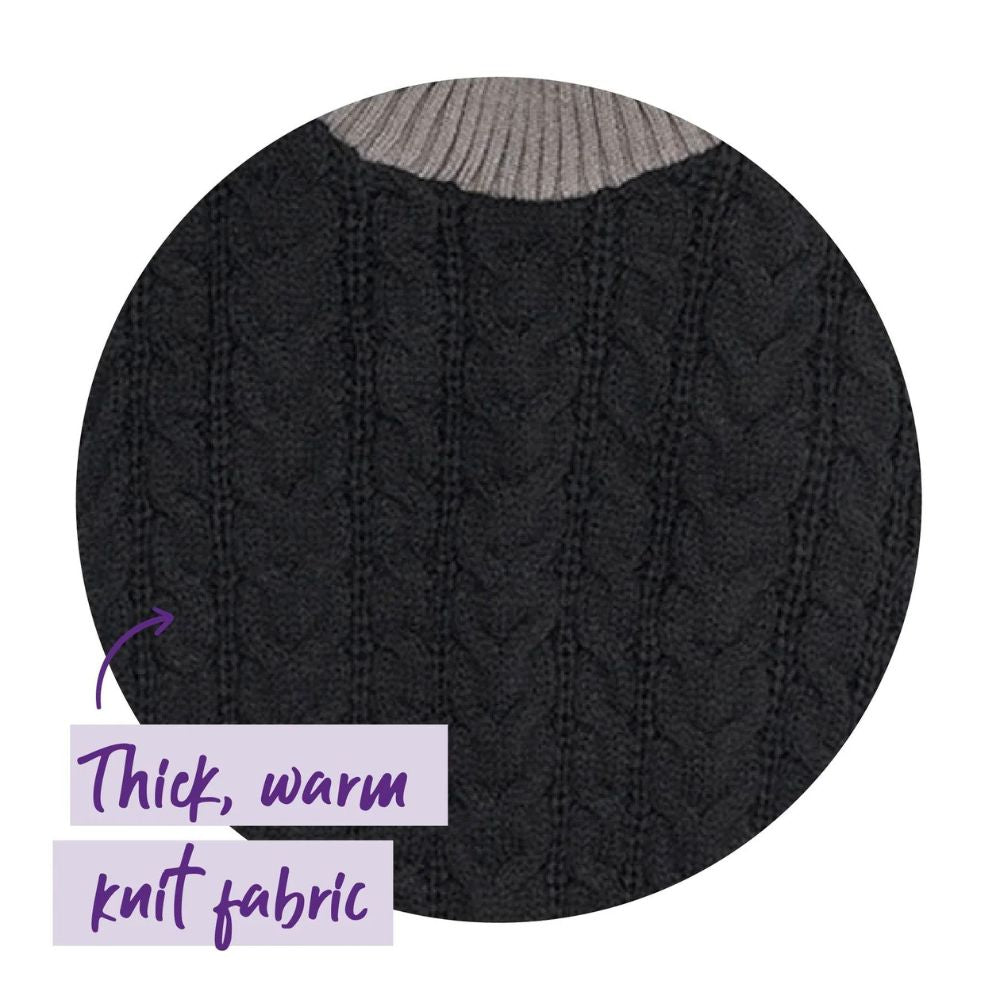 Black Knitted Dog Jumper