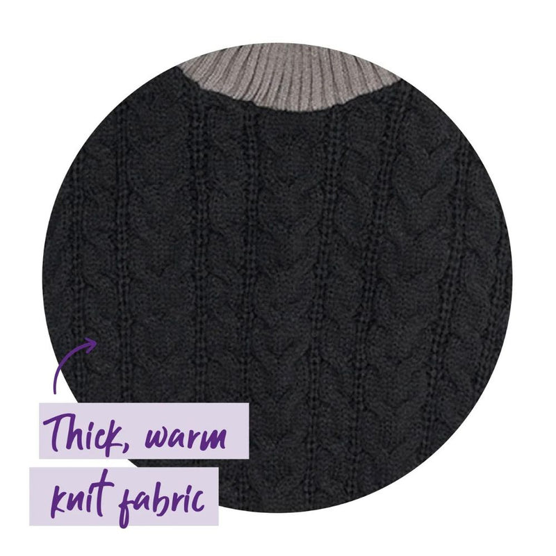 Black Knitted Dog Jumper