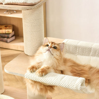 Michu Luna Solid Wood Cat Nest Tree