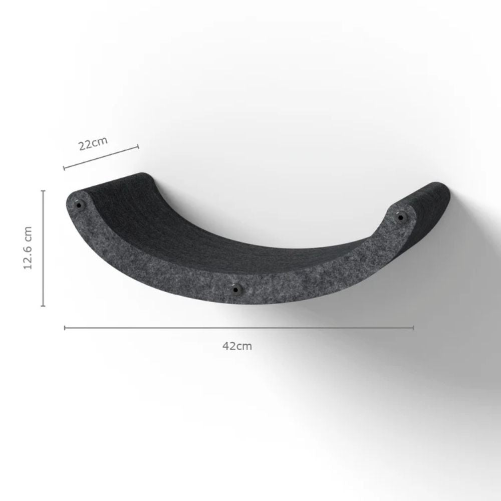 Cat Climber Set of 4 Shelves, Charcoal