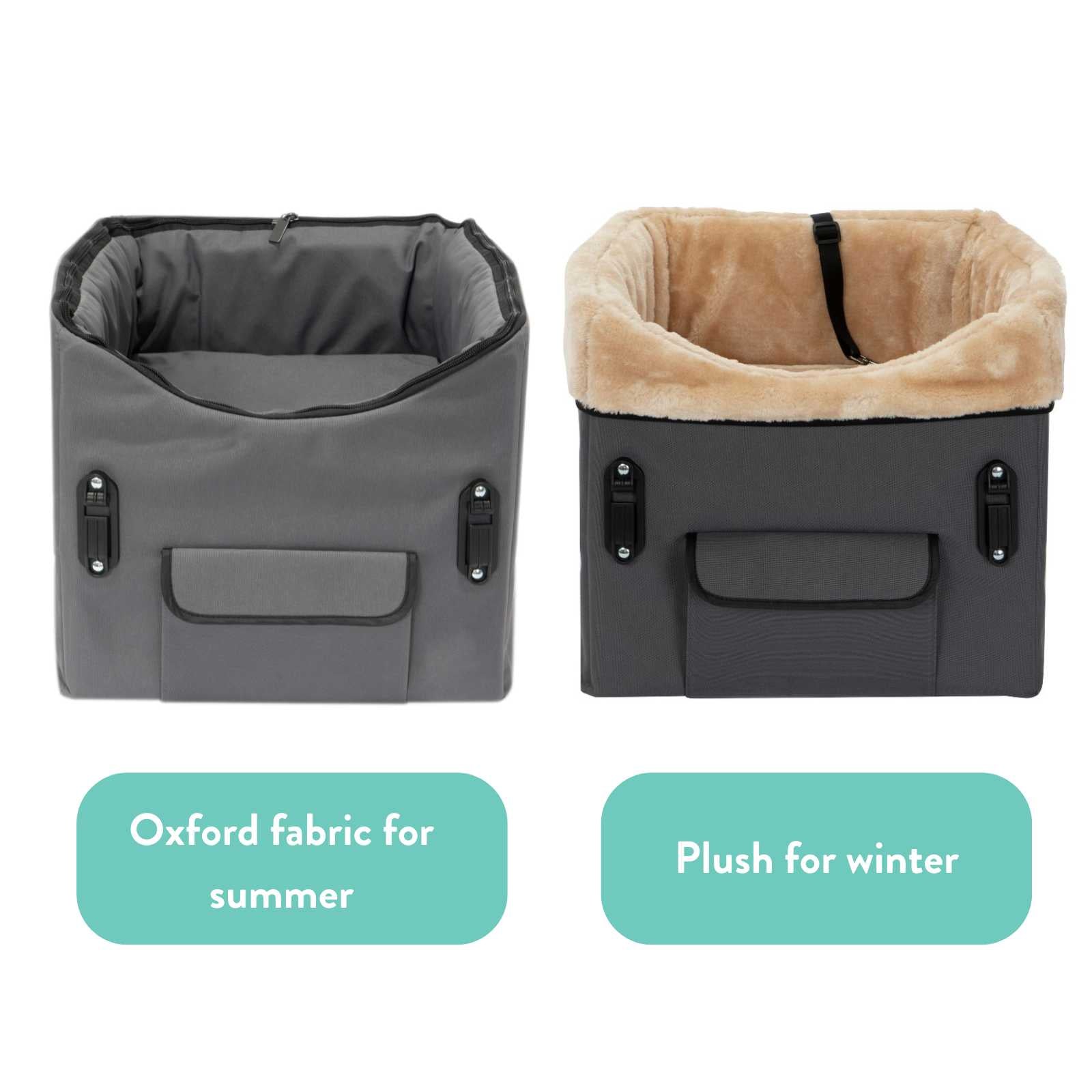 Elevated Dog Car Seat Grey | Small