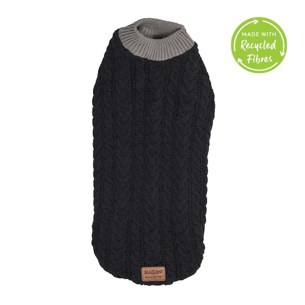 Black Knitted Dog Jumper