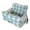 Premium Dog Car Seat, Green Buffalo Check