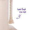High Bed Scratching Post for Large Cats, Cream