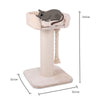 High Bed Scratching Post for Large Cats, Cream