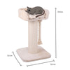 High Bed Scratching Post for Large Cats, Cream Plush