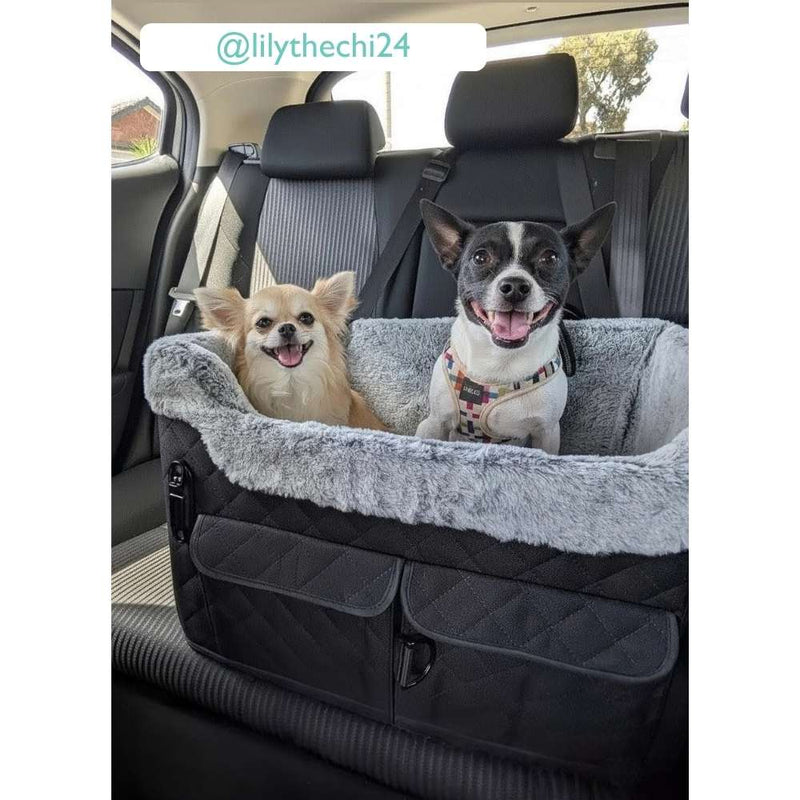 Elevated Dog Car Seat Black | Medium