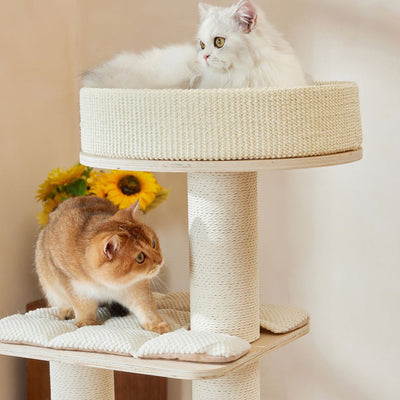 Michu Luna Solid Wood Cat Nest Tree