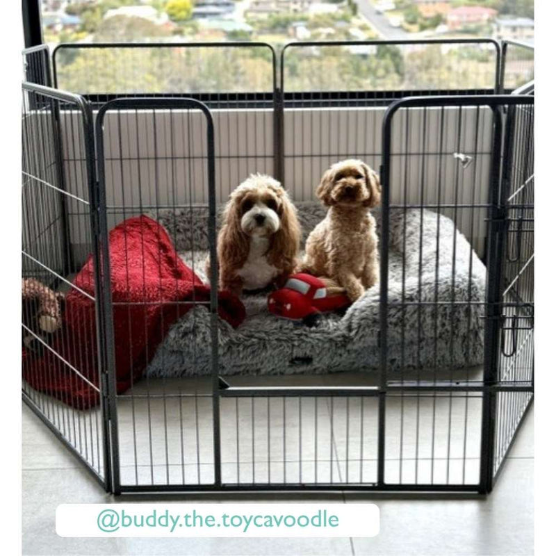 Dog Playpen - Heavy Duty 8 Panel Enclosure