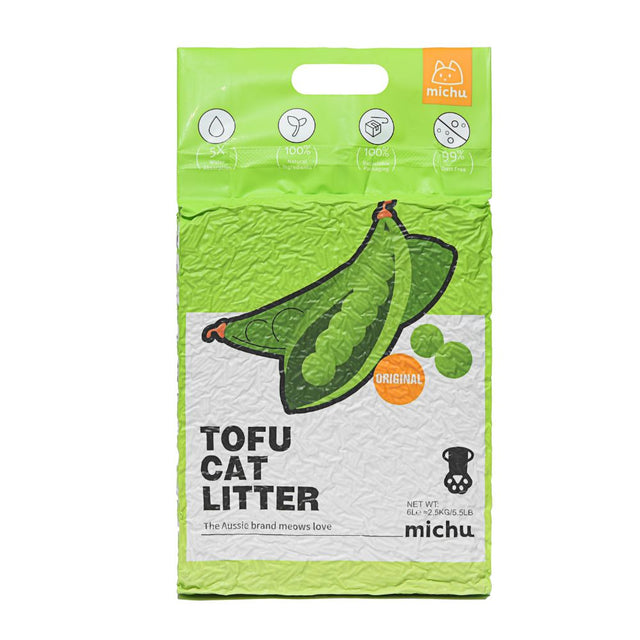 Michu Tofu Natural Clumping Cat Litter | Original