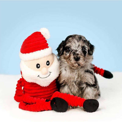 Santa Long Legs Christmas Dog Toy