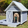 Mini Barn Lockable Wooden Dog House