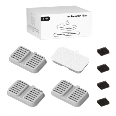 Aquaview and Petstream Fountain Replacement Filter - 4 Pack