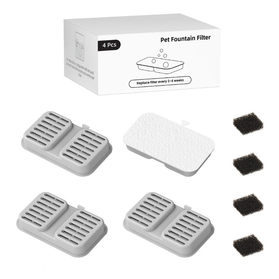 Aquaview and Petstream Fountain Replacement Filter - 4 Pack