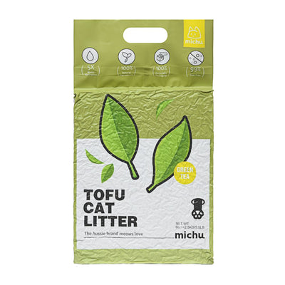 Michu Tofu Natural Clumping Cat Litter, Green Tea