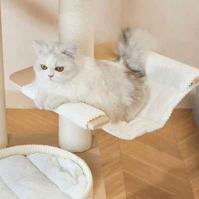 Michu Luna Solid Wood Cat Nest Tree