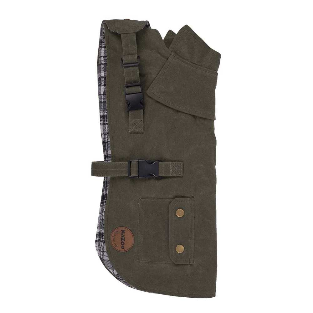 Aussie Oilskin Waterproof Dog Coat, Olive