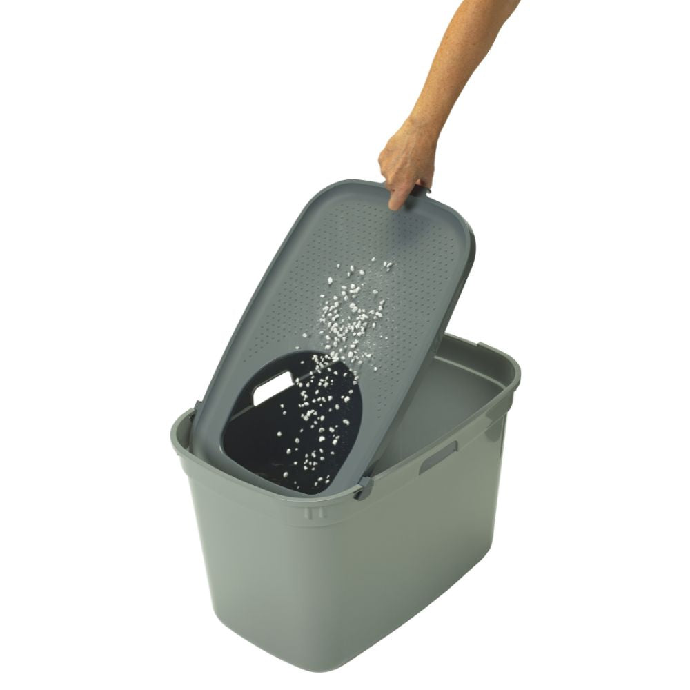 Top Entry Litter Box, Moderna Top Cat, Olive Green