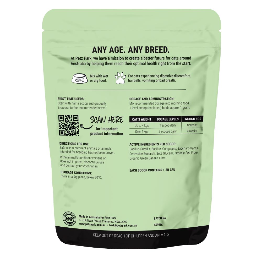 Petz Park Supplement For Cats | Probiotic