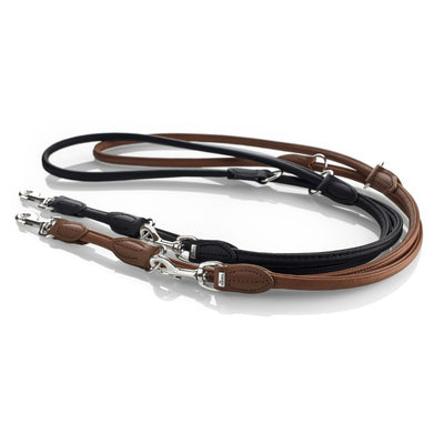 Hunter Rolled Soft Leather Dog Training Leash, Brown