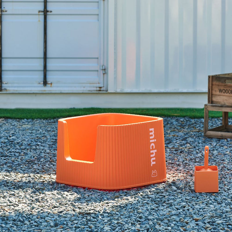 Michu XXL BoBa Cat Litter Box, Coral