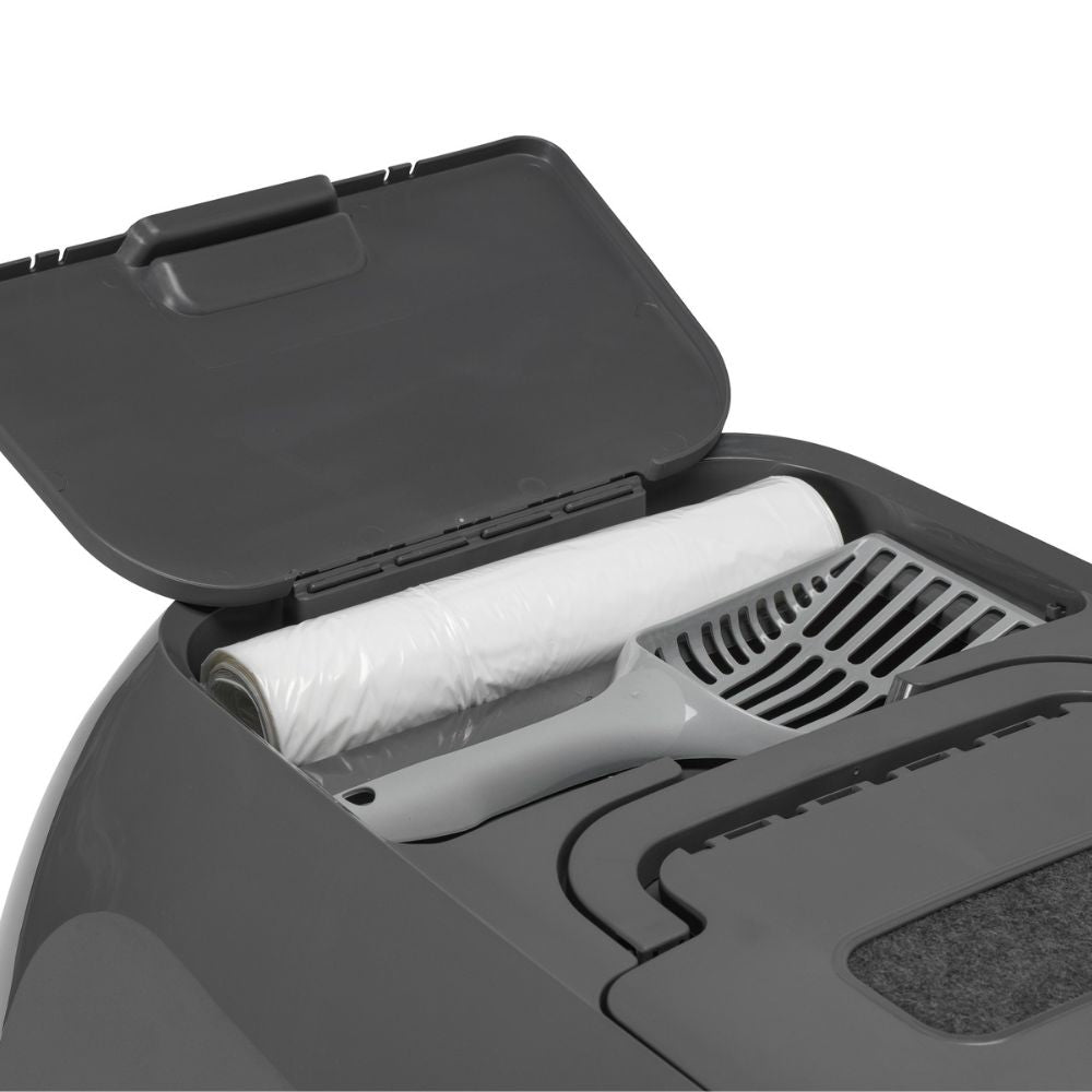 Moderna Mega Deluxe Cat Litter Box, Olive Green