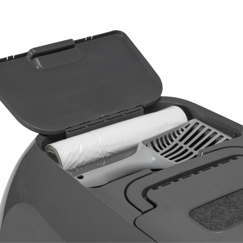 Moderna Mega Deluxe Cat Litter Box, Cool Grey