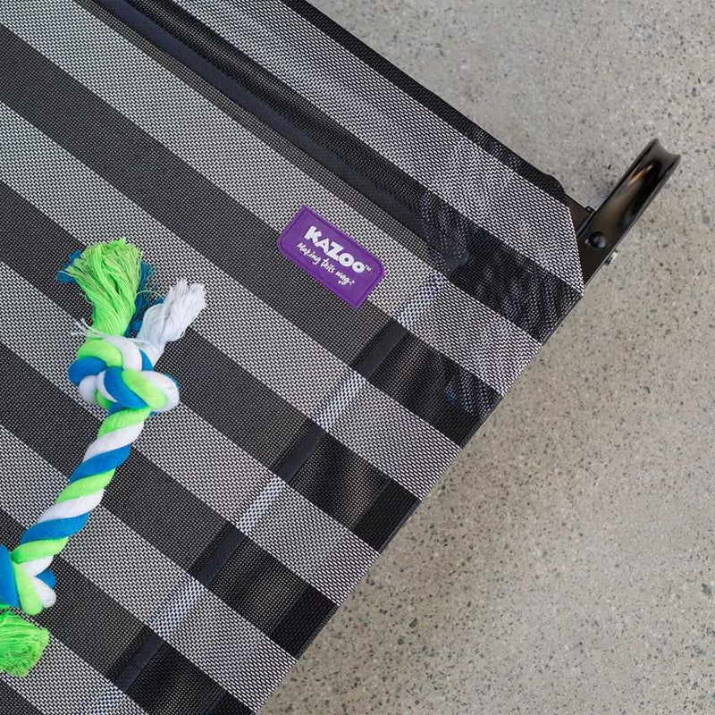 Everyday Outdoor Dog Bed, Black & White