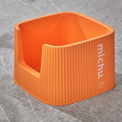 Michu High Sided Cat Litter Tray, Coral