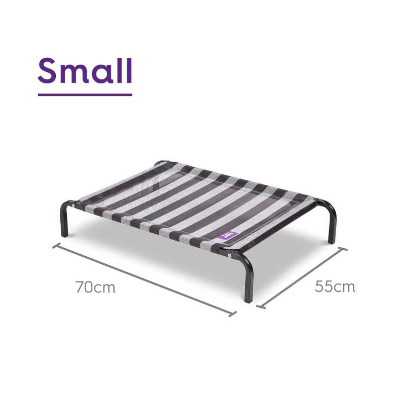 Everyday Outdoor Dog Bed, Black & White