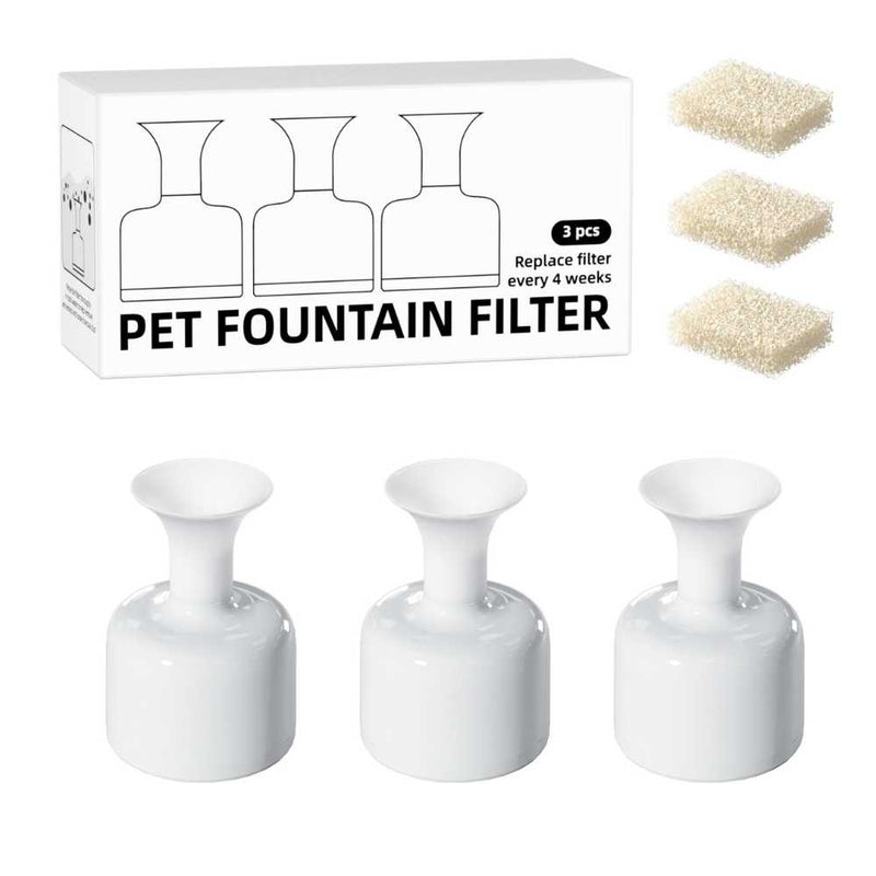 Ceraflow Ceramic Fountain Replacement Filters - 3 Pack