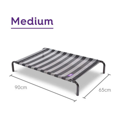 Everyday Outdoor Dog Bed, Black & White