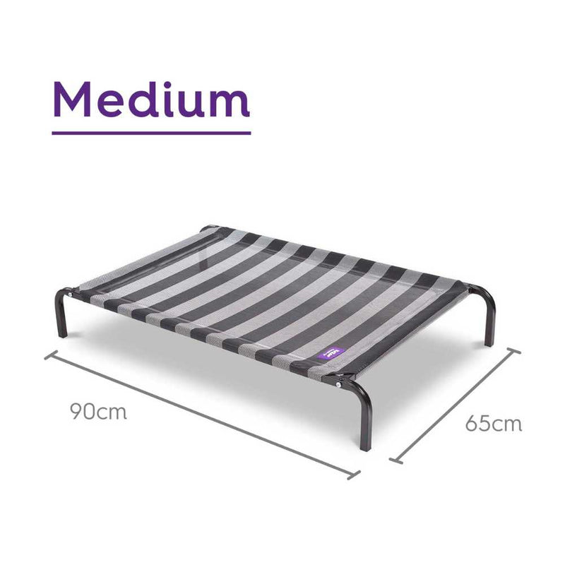 Everyday Outdoor Dog Bed, Black & White
