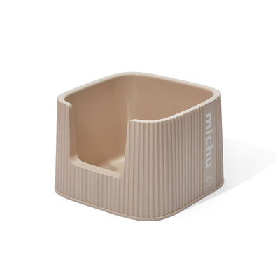 Michu High Sided Cat Litter Tray, Beige