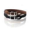 Hunter Rolled Soft Leather Dog Collar, Black