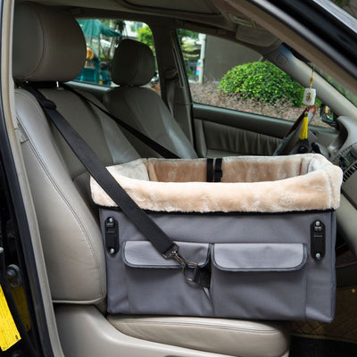 Elevated Dog Car Seat Grey | Medium