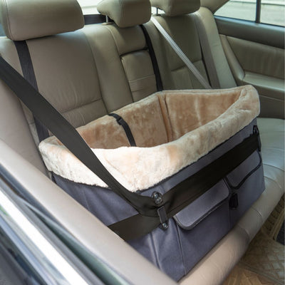 Elevated Dog Car Seat Grey | Medium