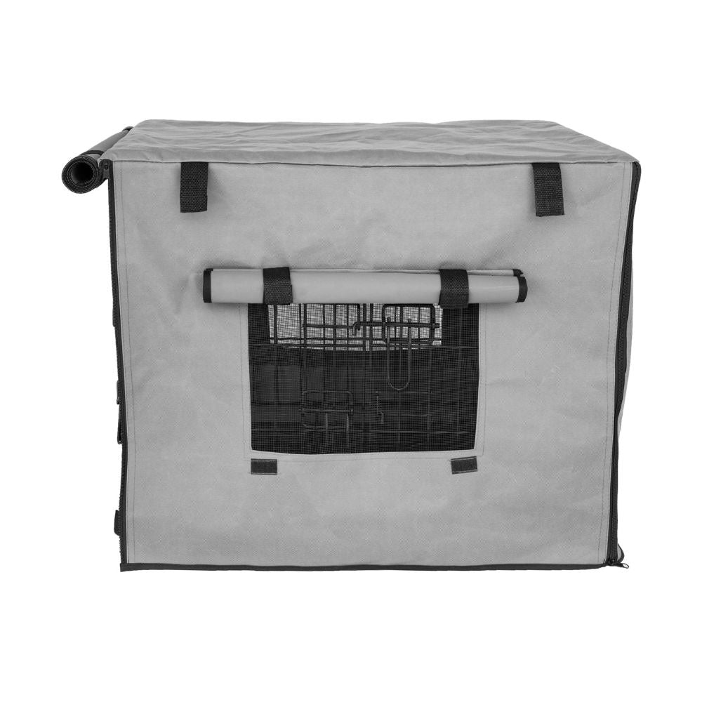 Dog Crate Cover with Windows, Grey