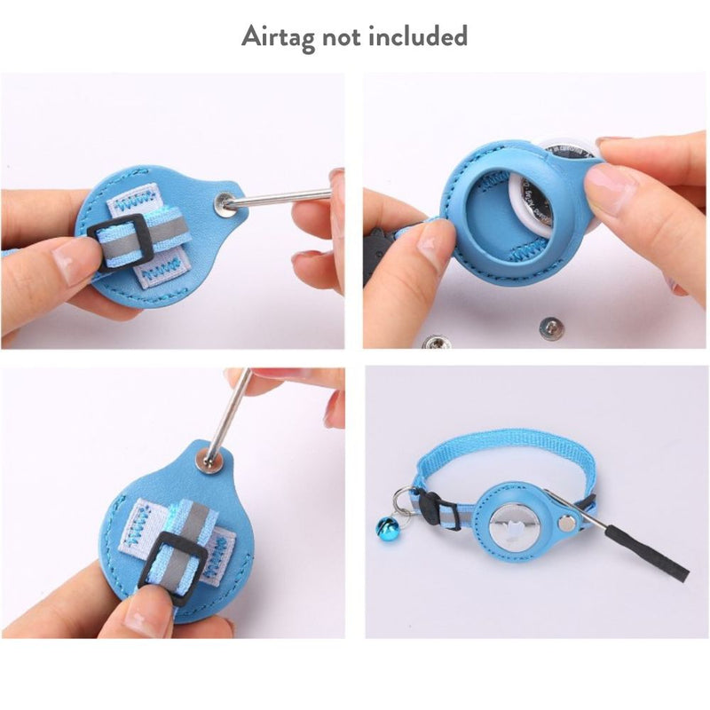 Cat Collar with Airtag Holder