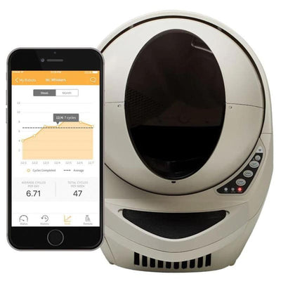 Automatic Litter-Robot III Open Air Connect, Self Cleaning Litter Box, Bisque